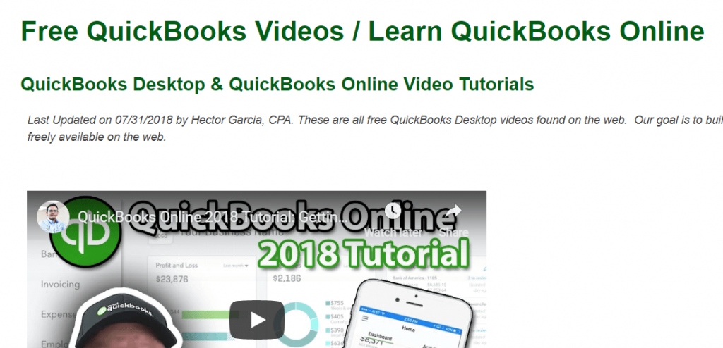 QuickBooks Tutorial
