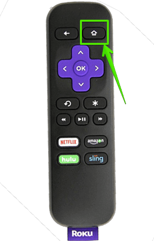 Roku Home Button on Remote